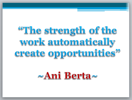 Quote Ani Berta